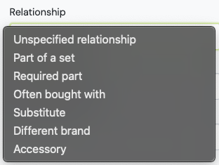 Google conversational attributes - relationship