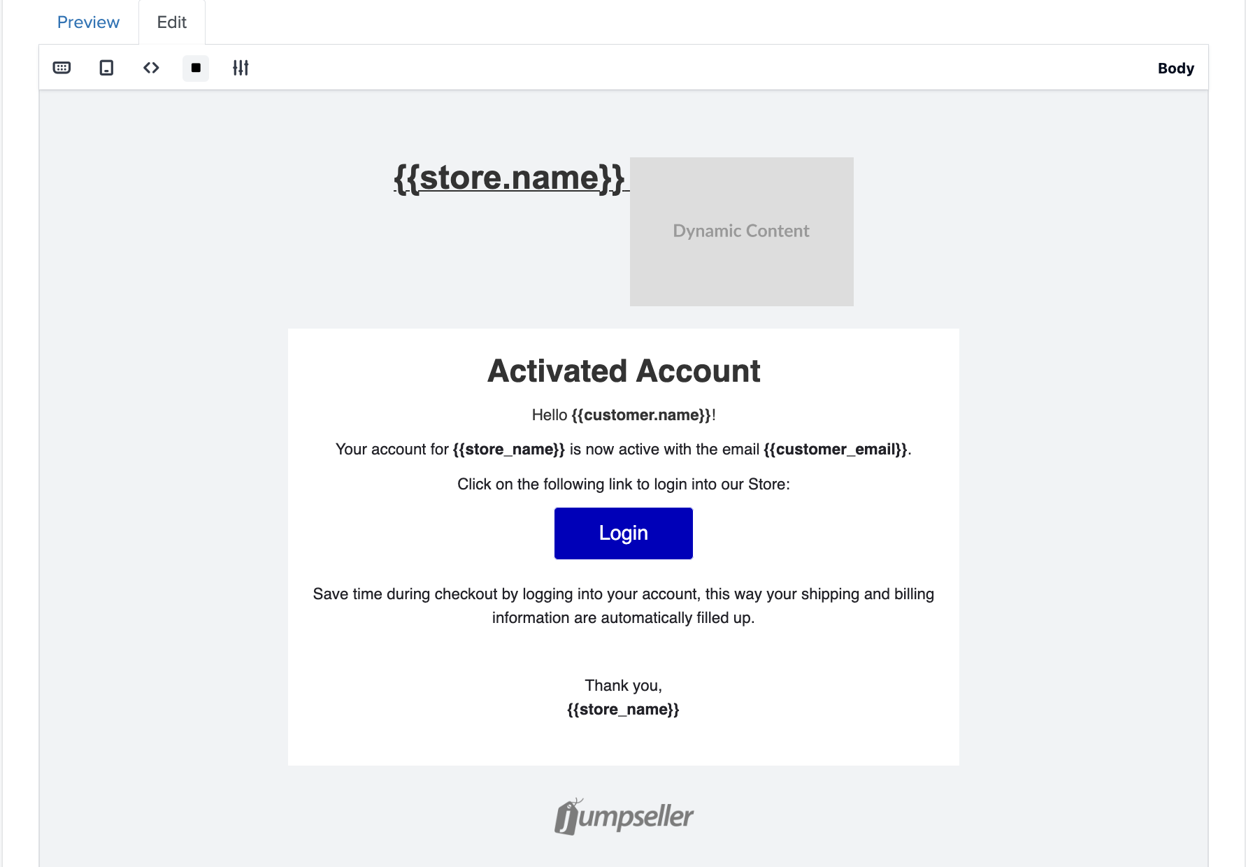 Email Editor Interface
