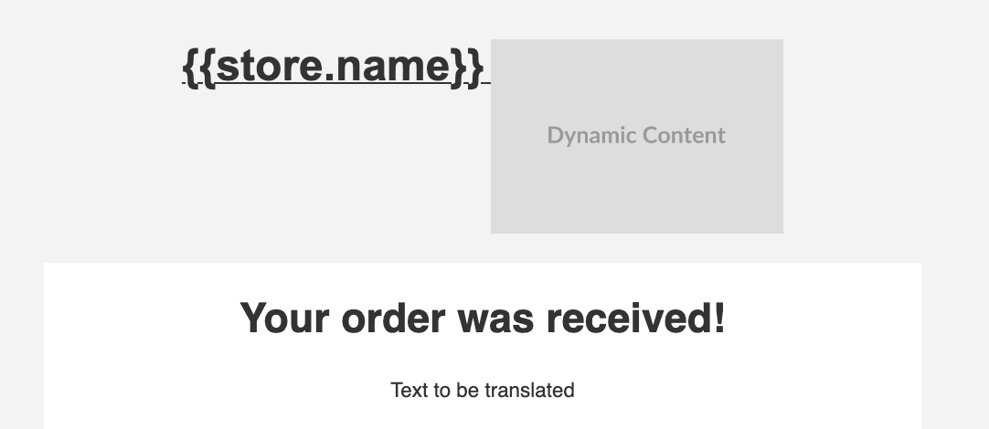 Email Editor - Untranslated Text