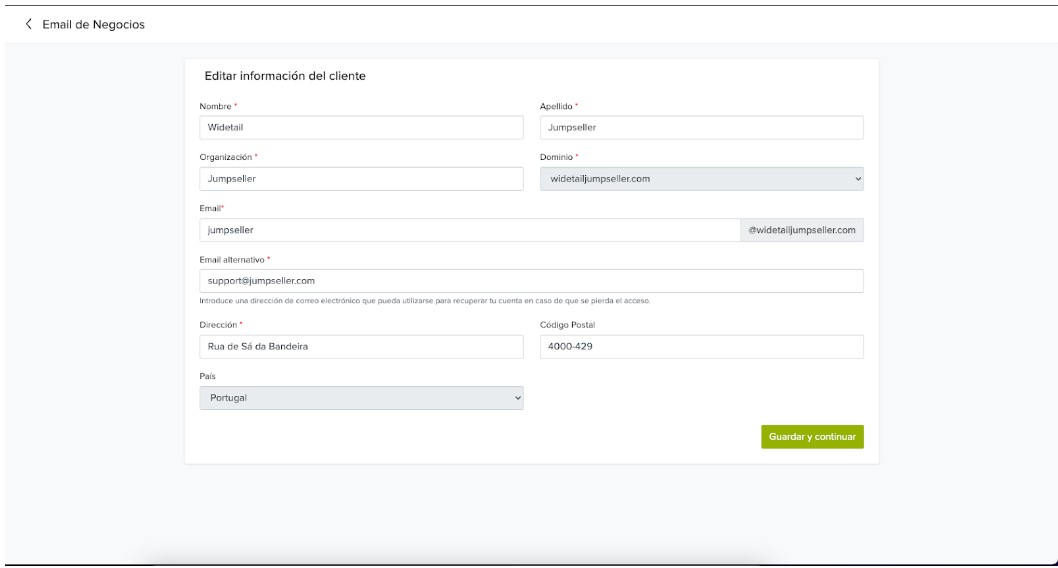 Edit Client Account