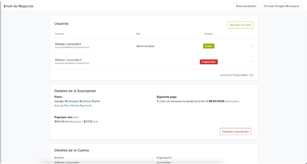 Manage Account