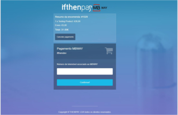 Configuração do IfthenPay